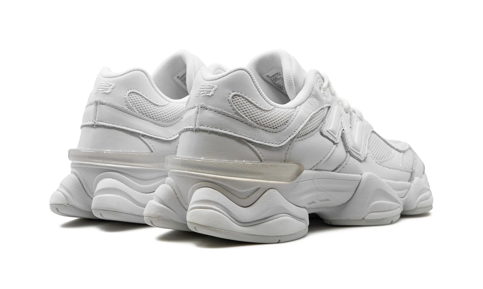 New Balance 9060 Triple White - Image 3