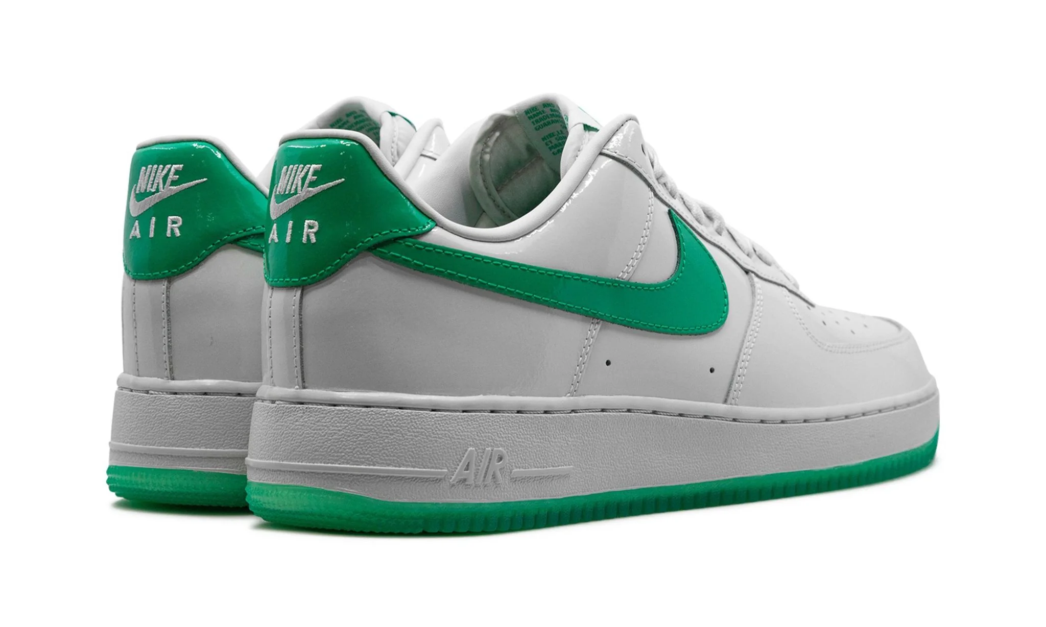 Nike Air Force 1 Low '07 Patent Platinum Tint Stadium Green - Image 3