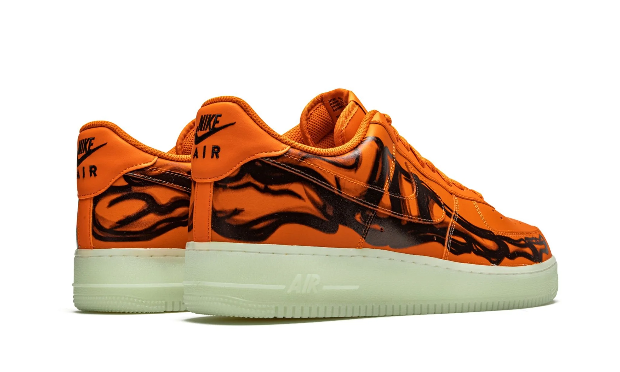 Nike Air Force 1 Low Orange Skeleton Halloween (2020) - Image 3