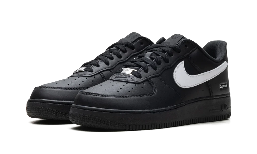 Nike Air Force 1 Low Supreme Black White - Image 2