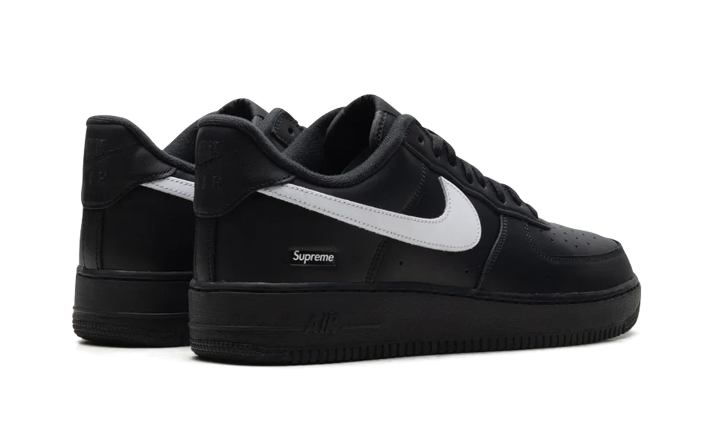 Nike Air Force 1 Low Supreme Black White - Image 3