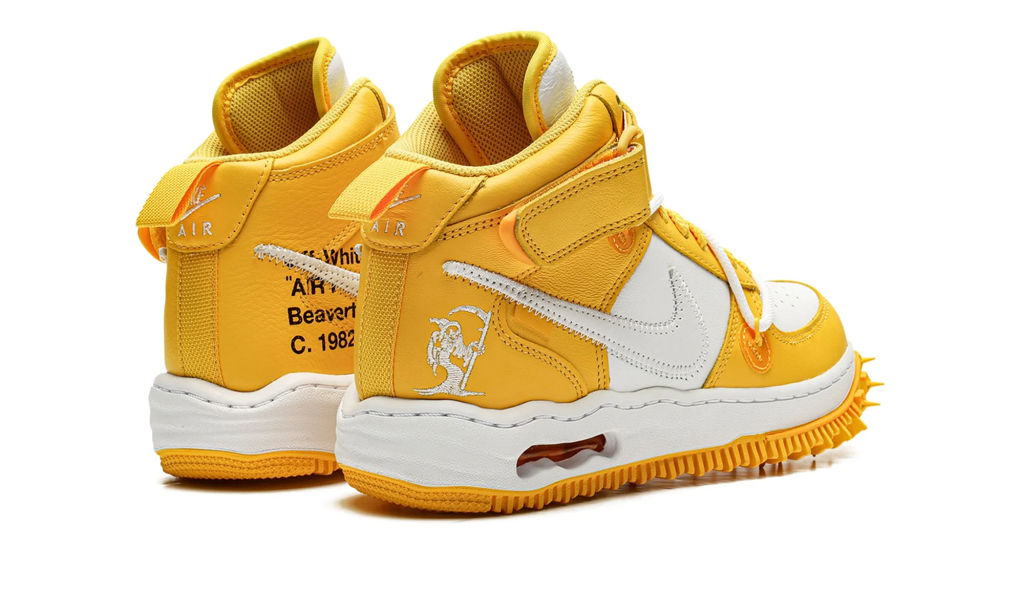 Nike Air Force 1 Mid SP Off-White Varsity Maize - Image 3