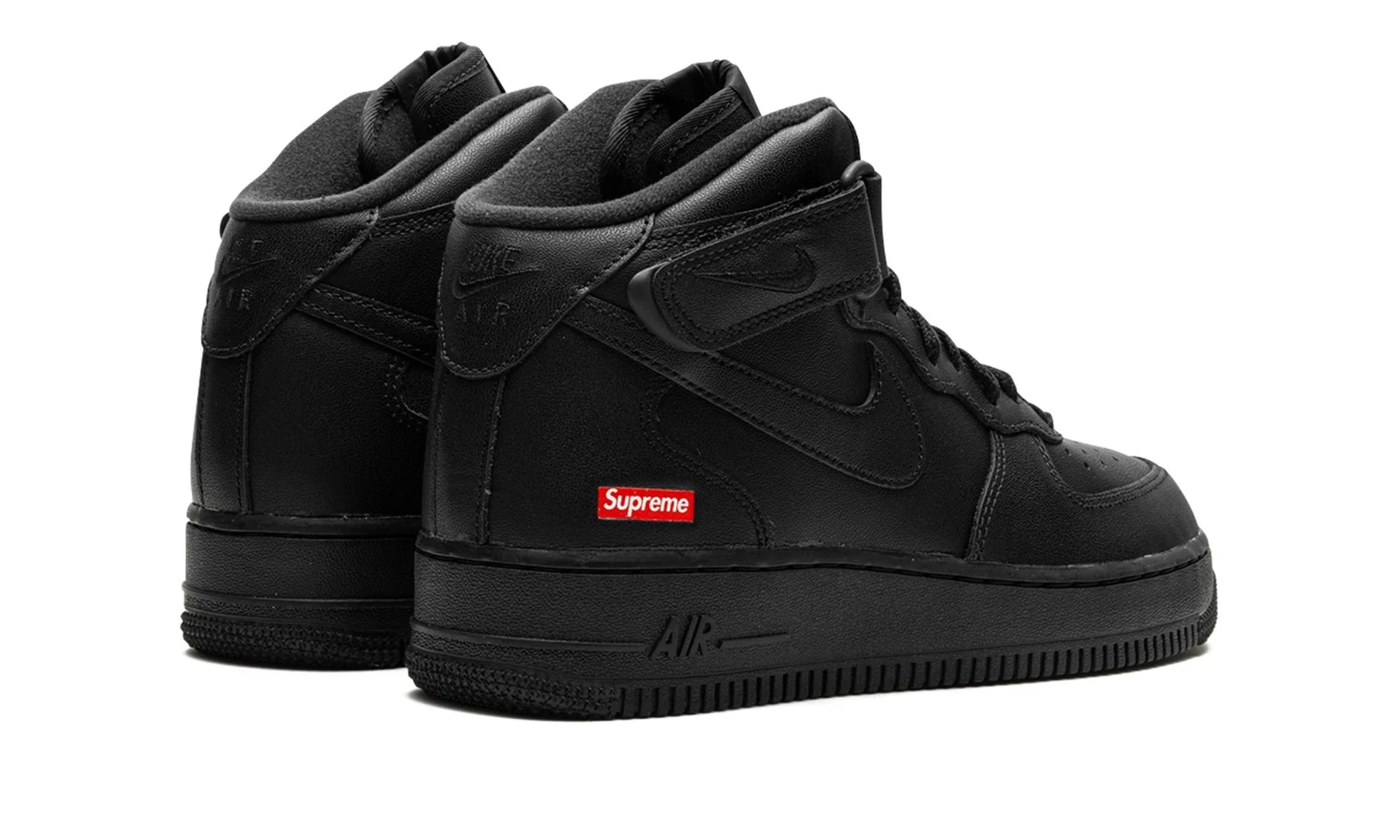 Nike Air Force 1 Mid Supreme Black - Image 3