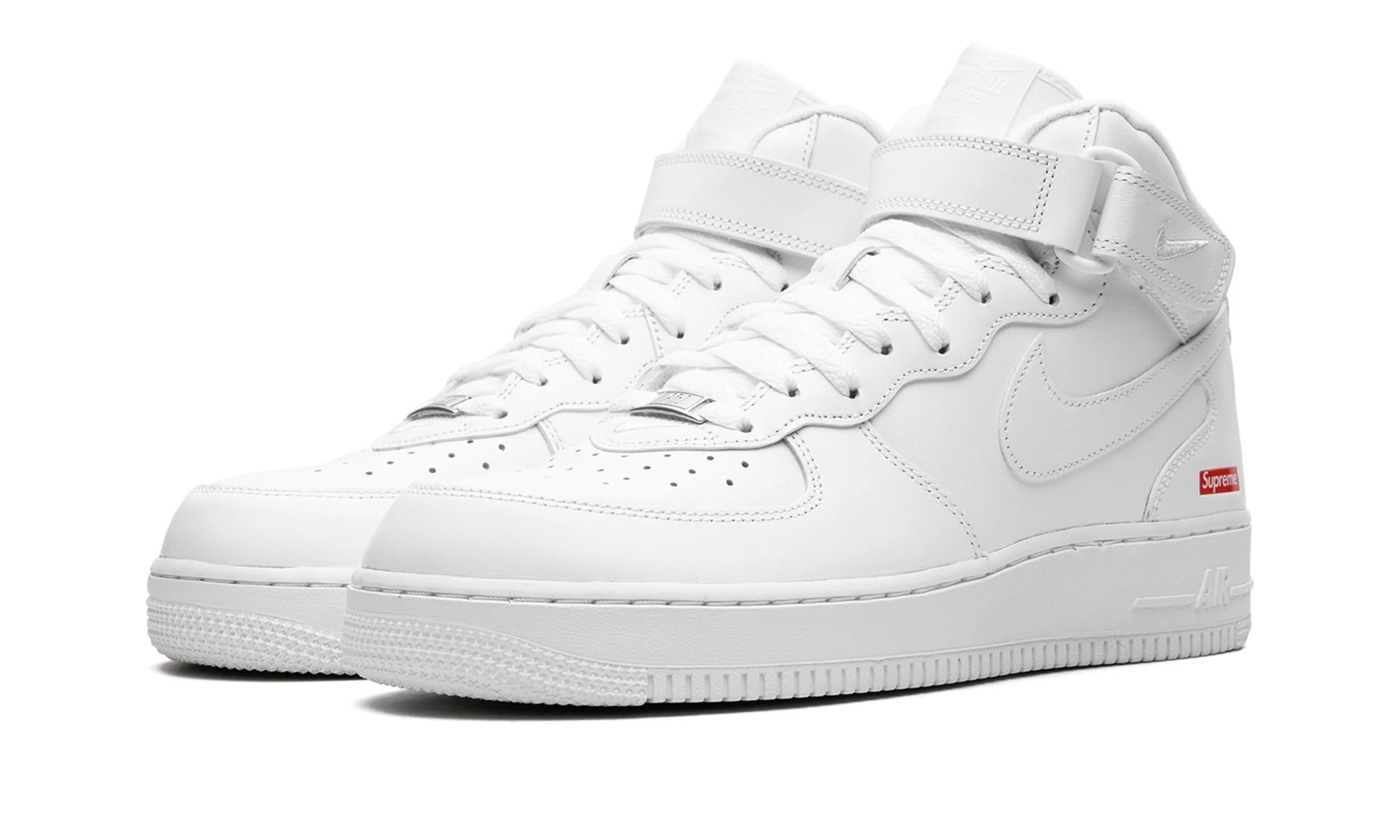 Nike Air Force 1 Mid Supreme White - Image 2