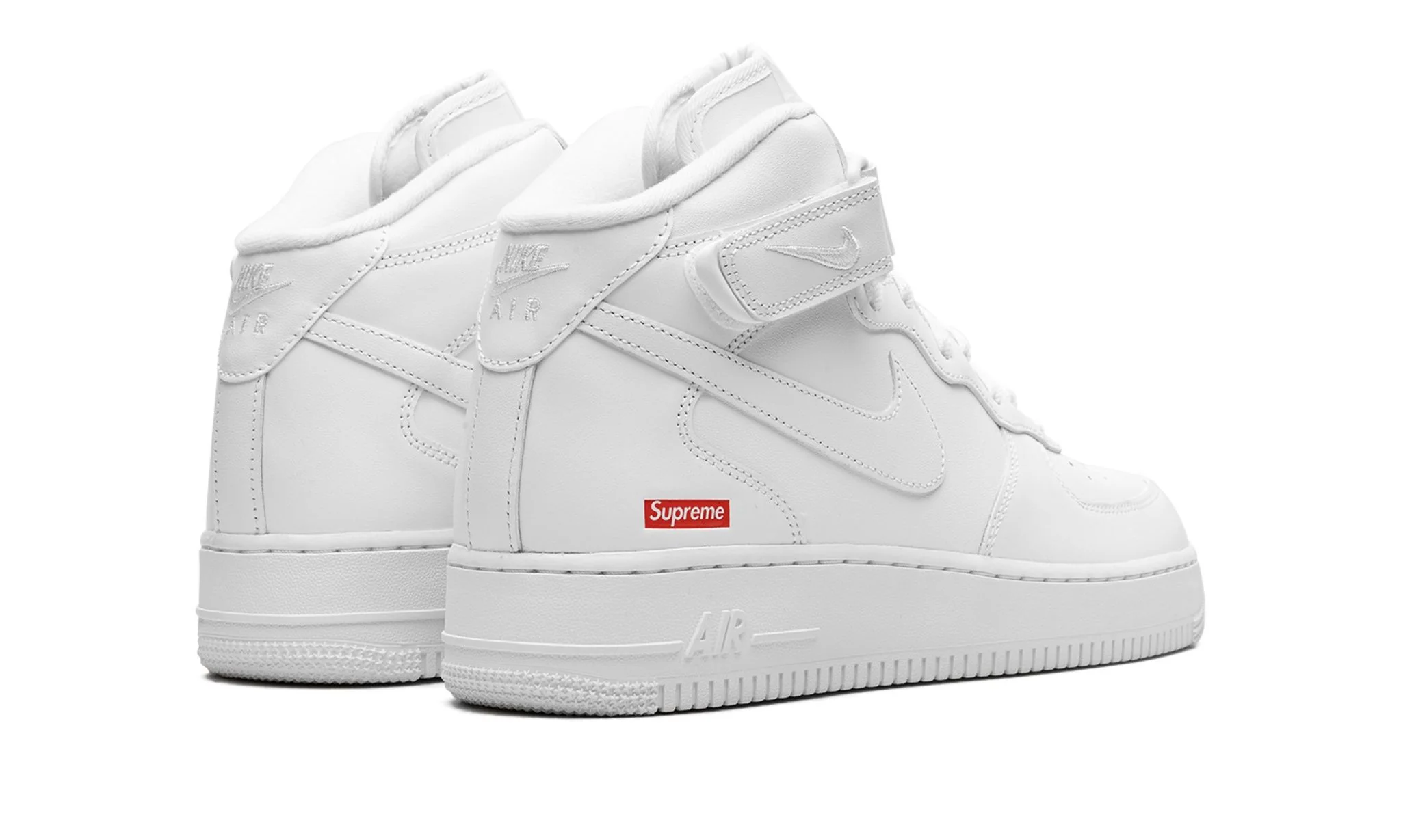 Nike Air Force 1 Mid Supreme White - Image 3