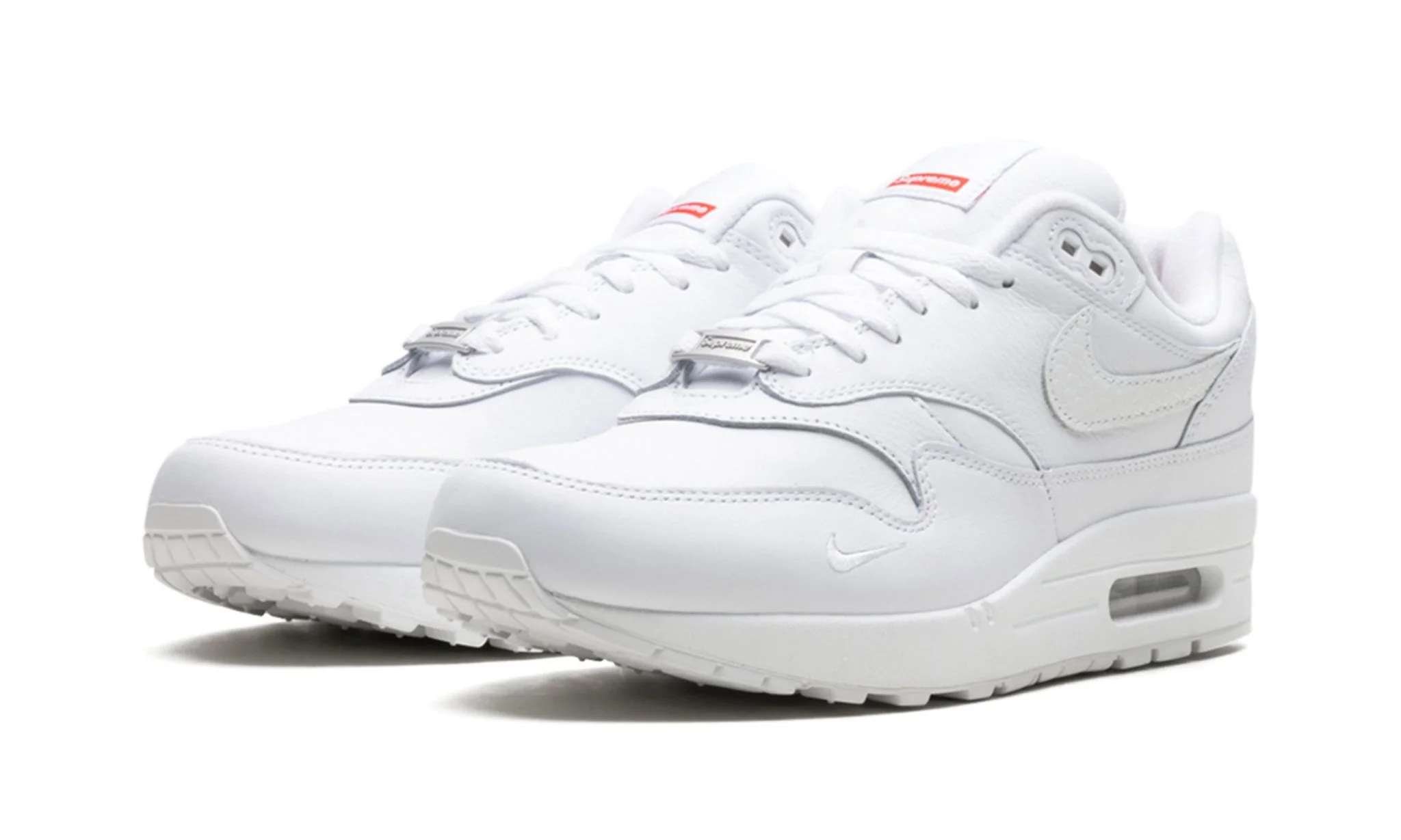 Nike Air Max 1 '87 SP Supreme Triple White - Image 2