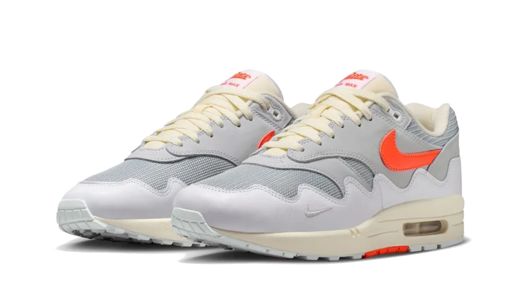 Nike Air Max 1 Patta Waves White Hyper Crimson - Image 2