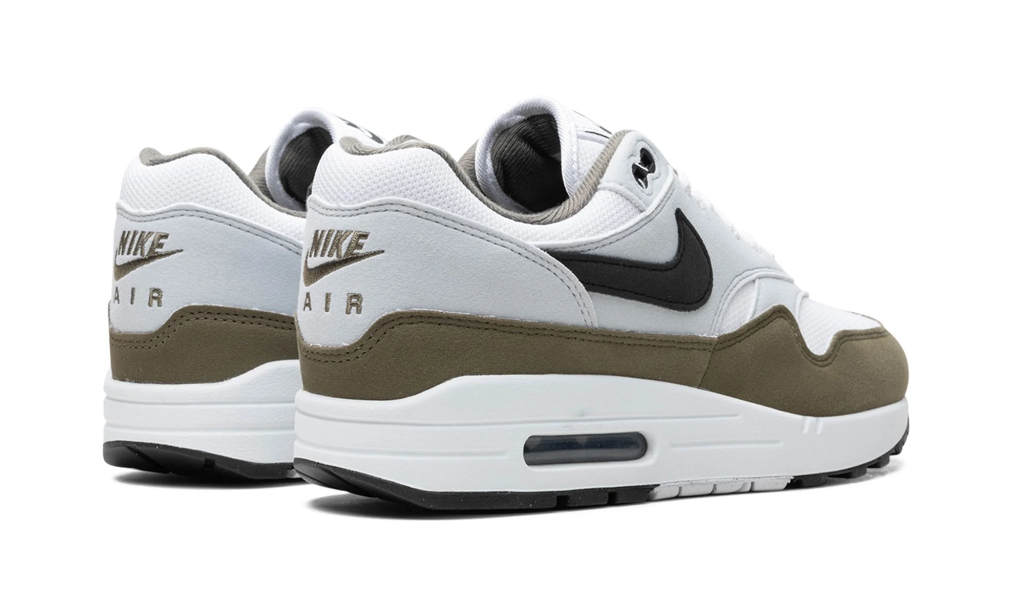 Nike Air Max 1 White Black Medium Olive - Image 3