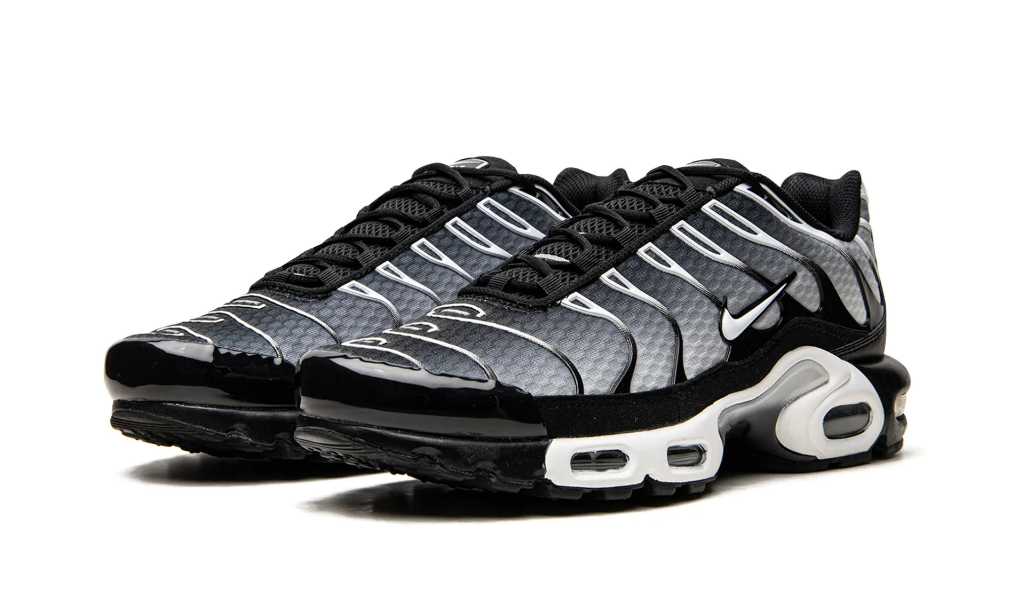Nike Air Max Plus Black Silver White - Image 2