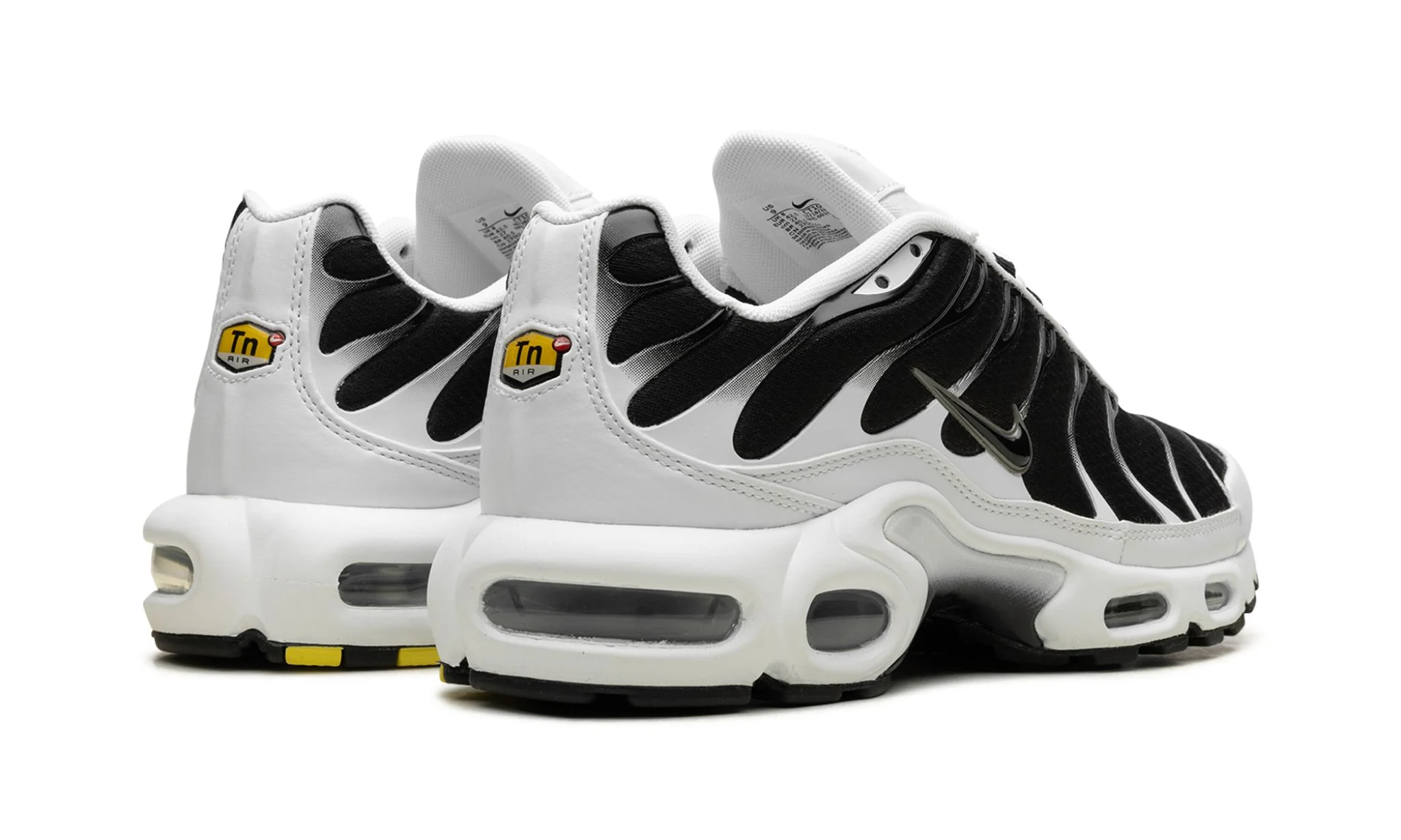 Nike Air Max Plus White Black Metallic Pewter - Image 3