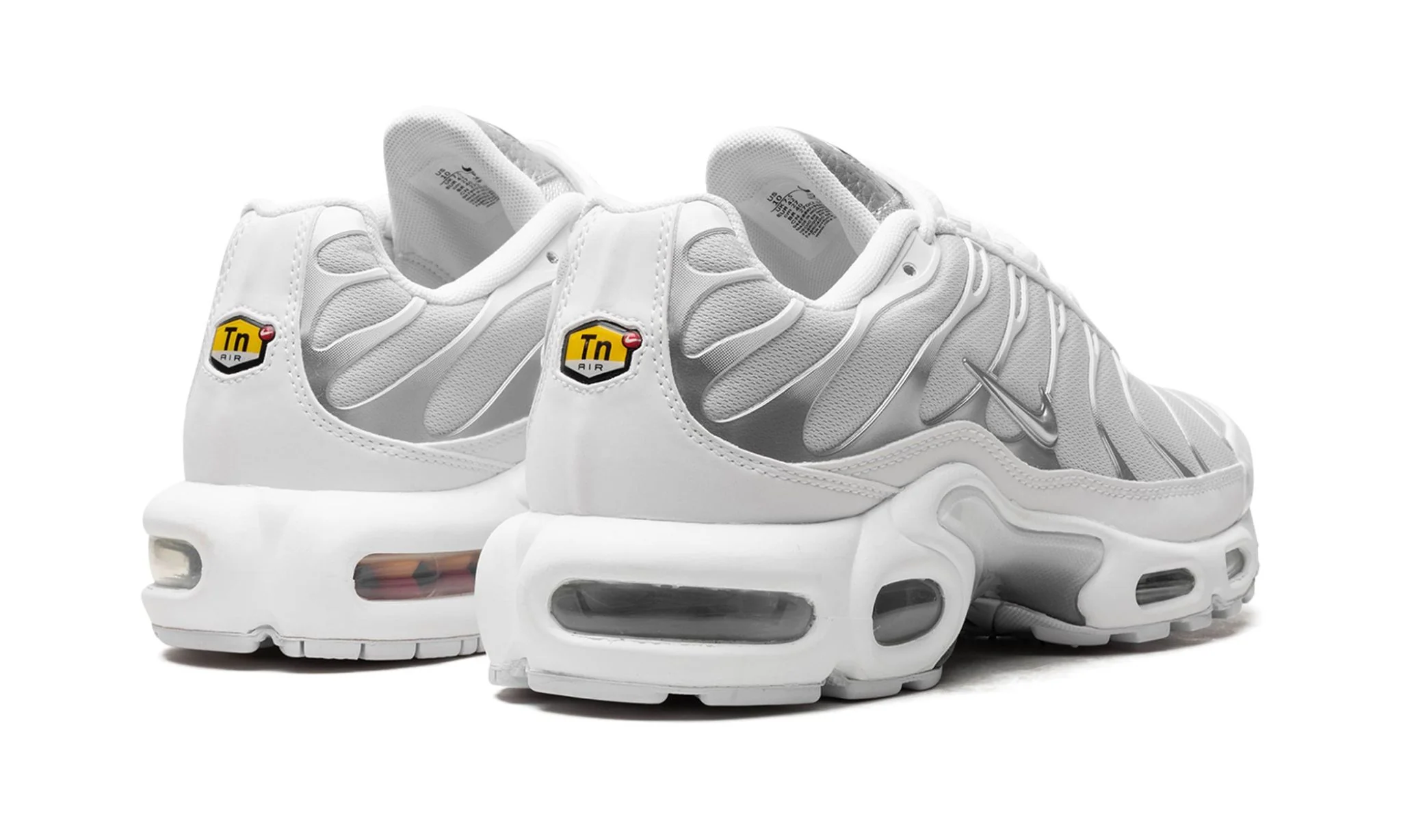 Nike Air Max Plus White Metallic Silver (Women's) - Image 3