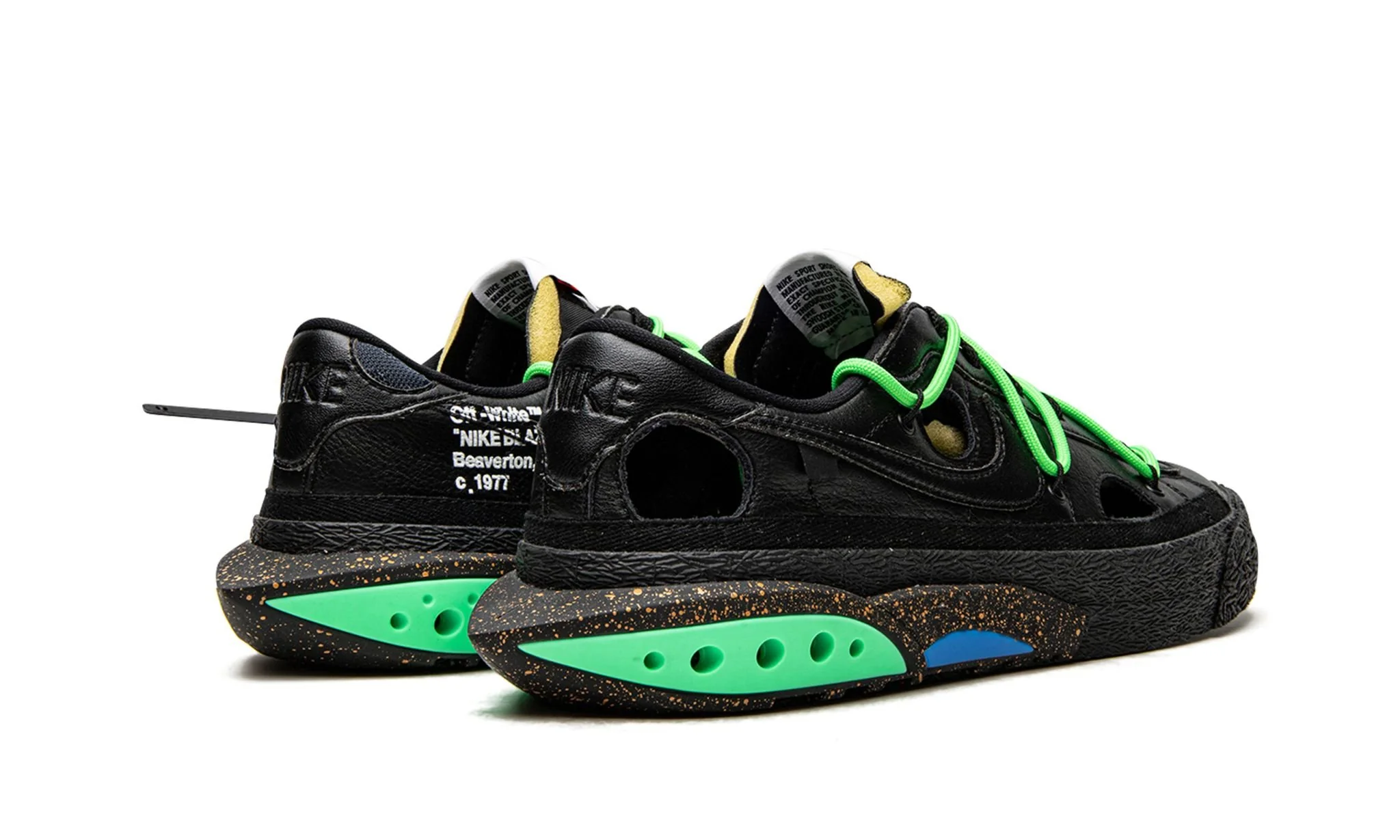Nike Blazer Low Off-White Black Green - Image 3