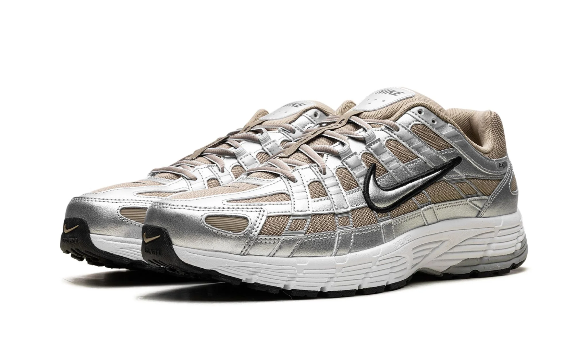 Nike P-6000 Khaki Metallic Silver - Image 2