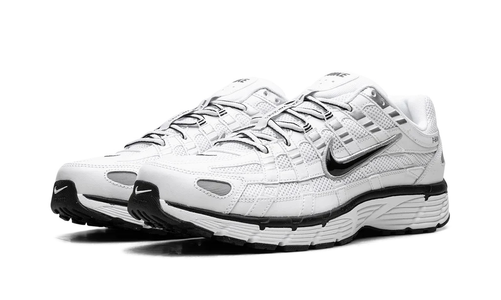 Nike P-6000 White Metallic Silver Black - Image 2
