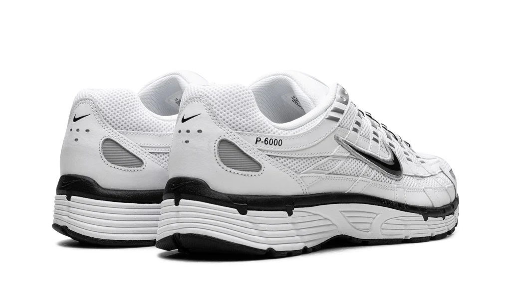 Nike P-6000 White Metallic Silver Black - Image 3