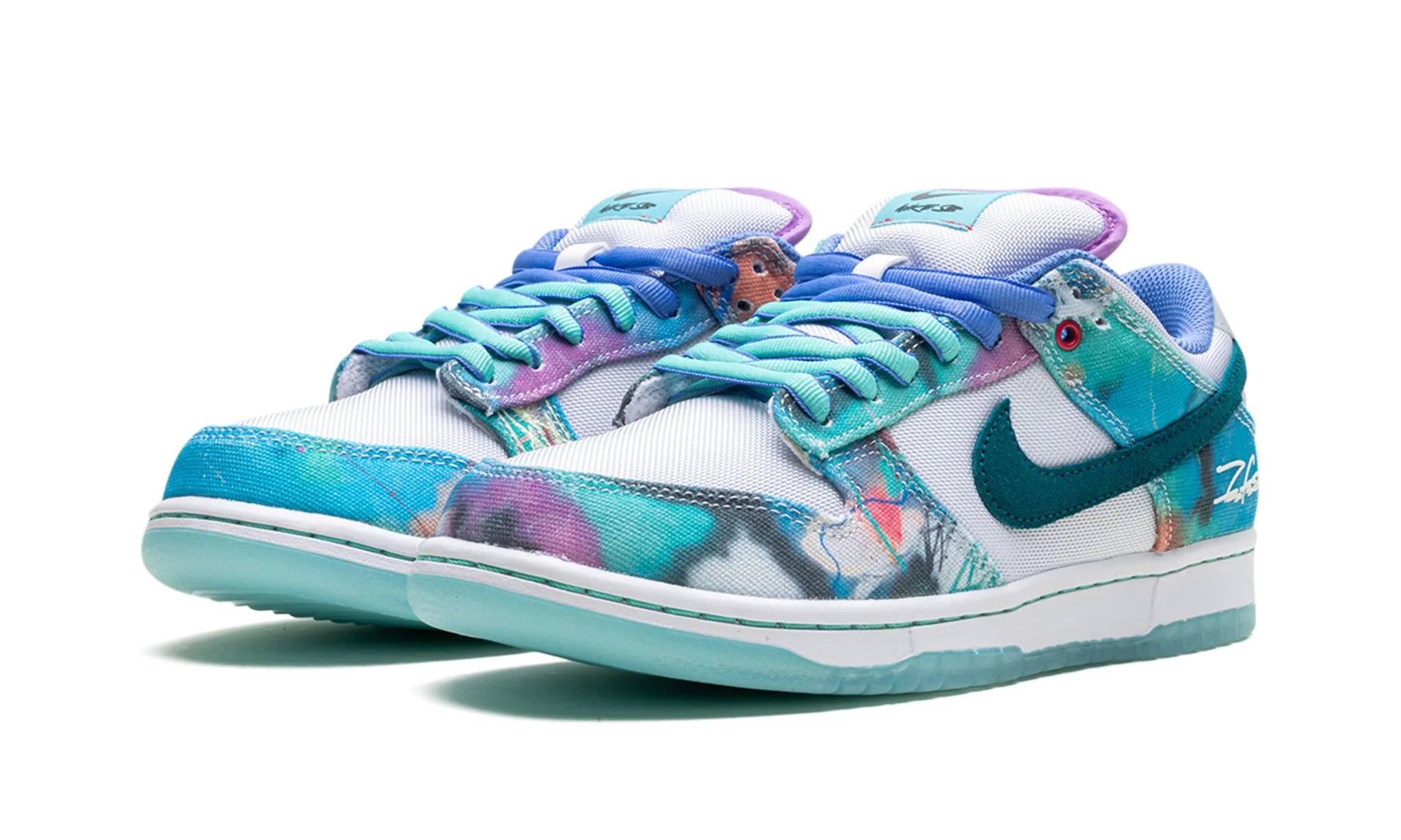 Nike SB Dunk Low Futura Laboratories Bleached Aqua - Image 2
