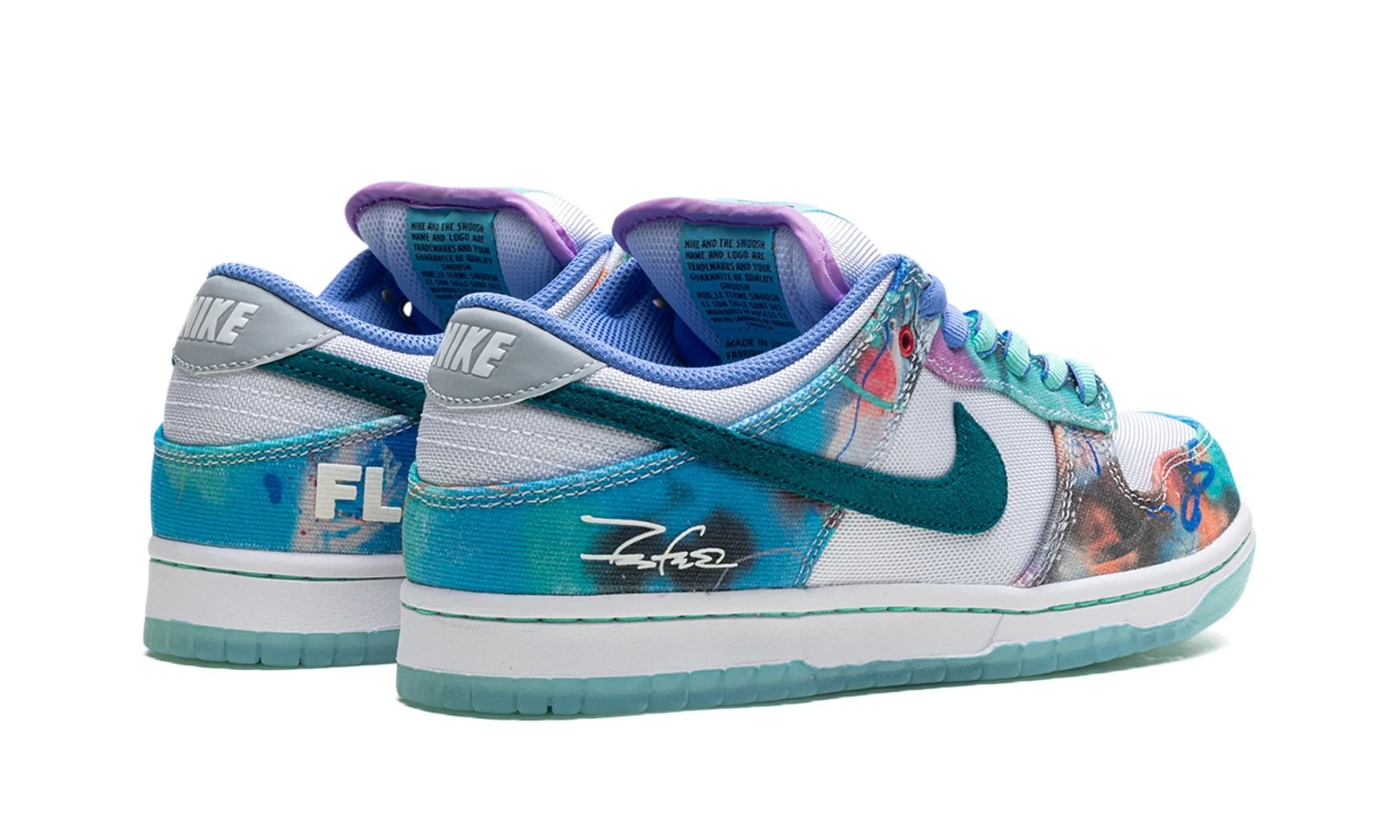 Nike SB Dunk Low Futura Laboratories Bleached Aqua - Image 3