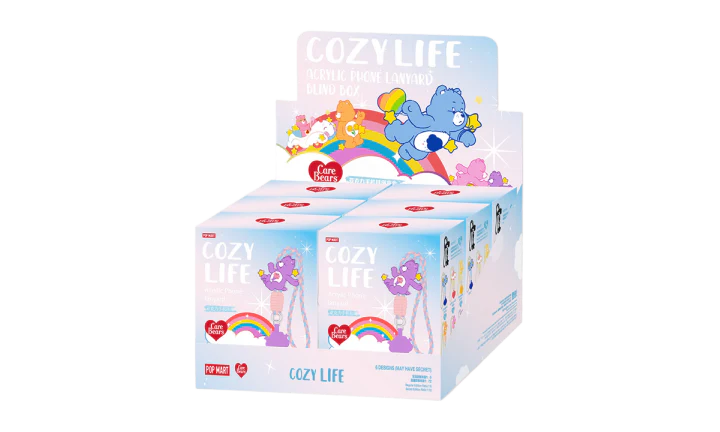 Pop Mart Care Bears Cozy Life Series-Acrylic Phone Lanyard Blind Box