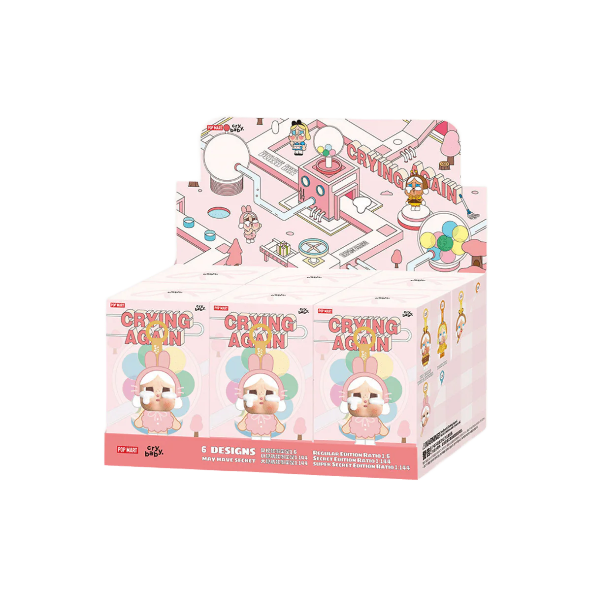 Pop Mart CryBaby Crying Again Series Vinyl Face Plush Sealed Case (6 Blind Box) - Image 11
