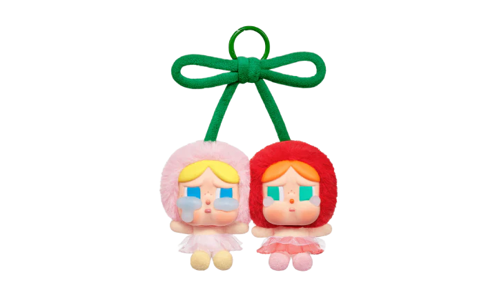 Pop Mart CryBaby Crying For Love Series (Love You Cherry Much) Vinyl Plush Hanging Card