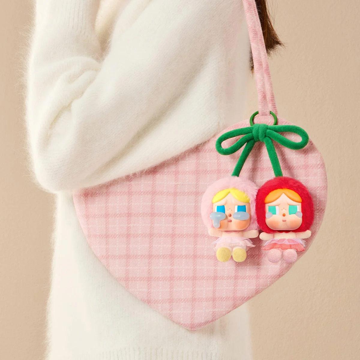 Pop Mart CryBaby Crying For Love Series (Love You Cherry Much) Vinyl Plush Hanging Card - Image 4