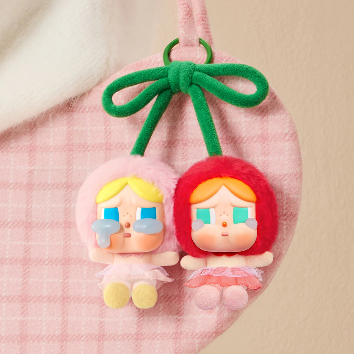 Pop Mart CryBaby Crying For Love Series (Love You Cherry Much) Vinyl Plush Hanging Card - Image 5