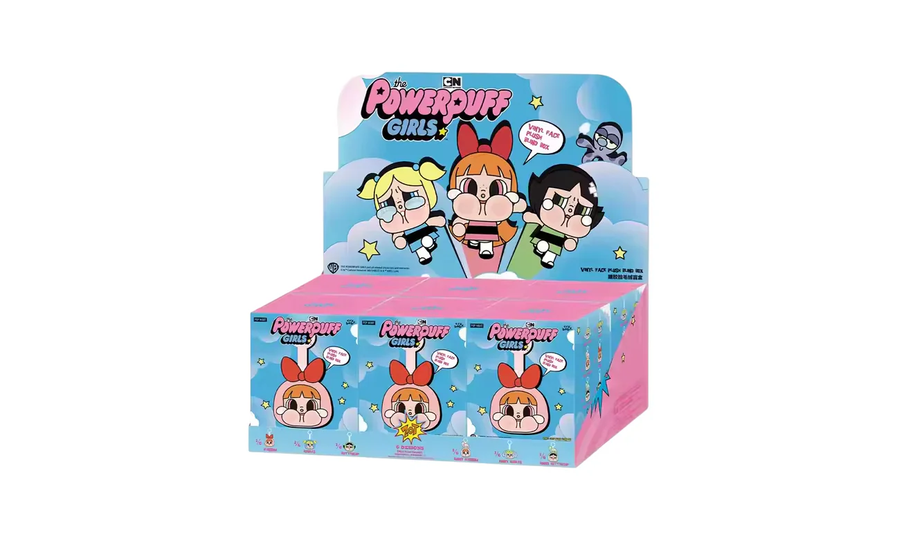 Pop Mart CryBaby x Powerpuff Girls Series Vinyl Face Plush Sealed Case (6 Blind Boxes)