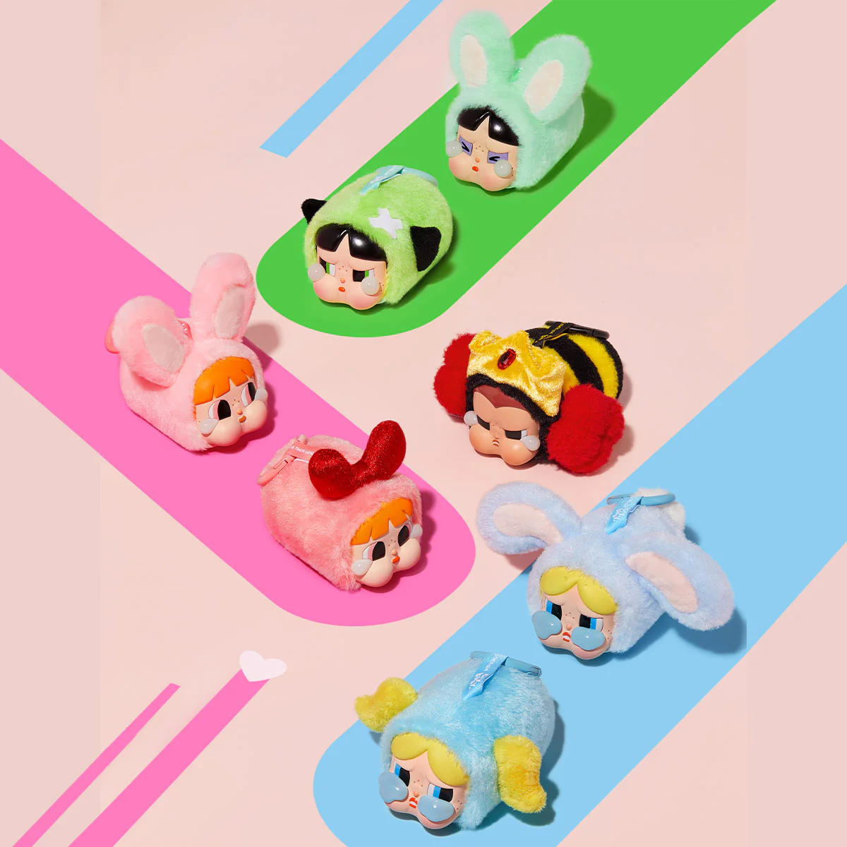 Pop Mart CryBaby x Powerpuff Girls Series Vinyl Face Plush Sealed Case (6 Blind Boxes) - Image 4