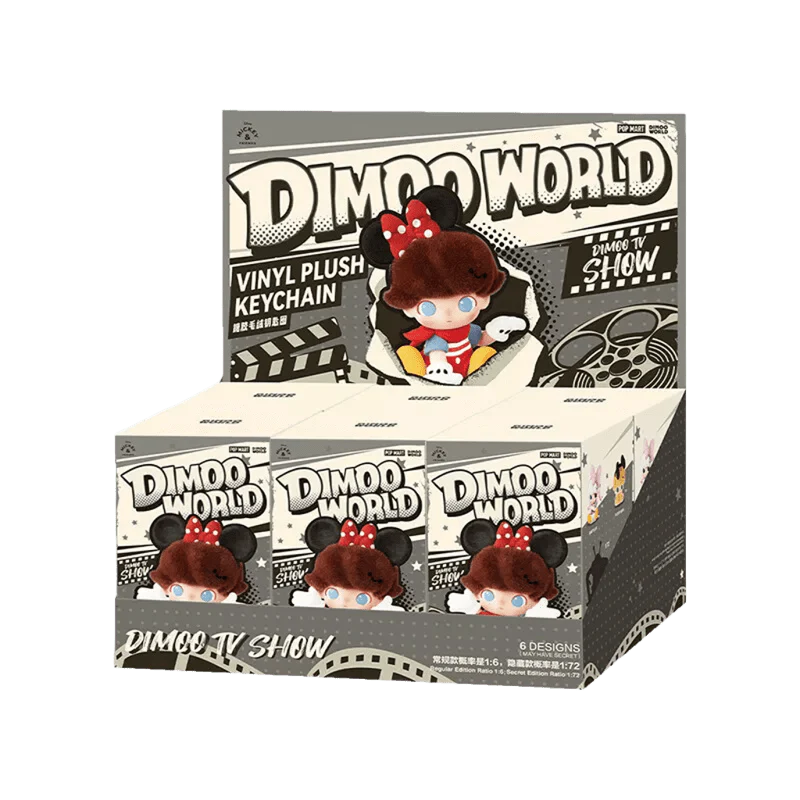Pop Mart DIMOO World x Disney Series Vinyl Plush Keychain Sealed Case (6 Blind Box) - Image 3