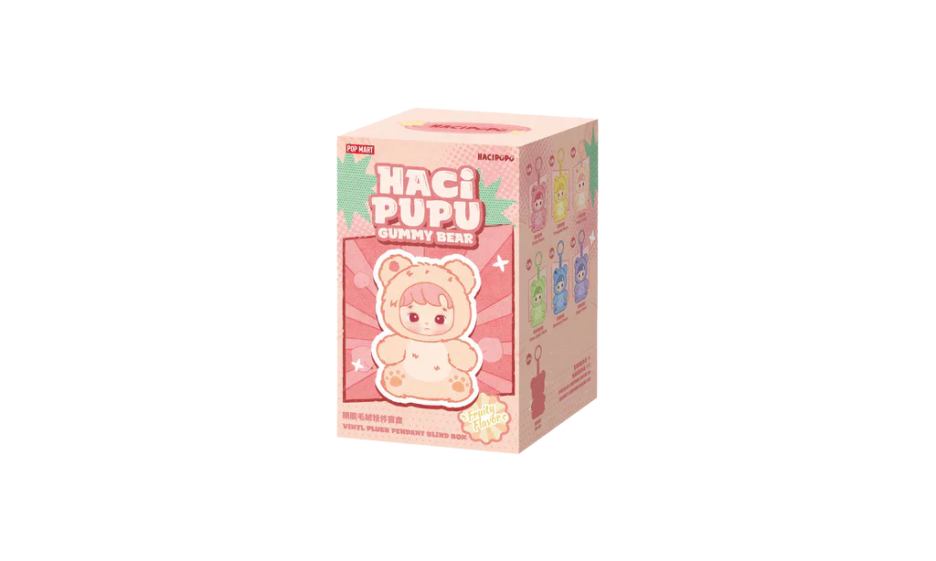 Pop Mart HACIPUPU Gummy Bear Series Vinyl Plush Pendant Sealed Case (6 Blind Box) - Image 2