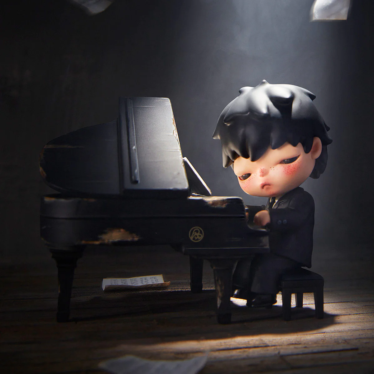 Pop Mart Hirono The Pianist Figure - Image 2