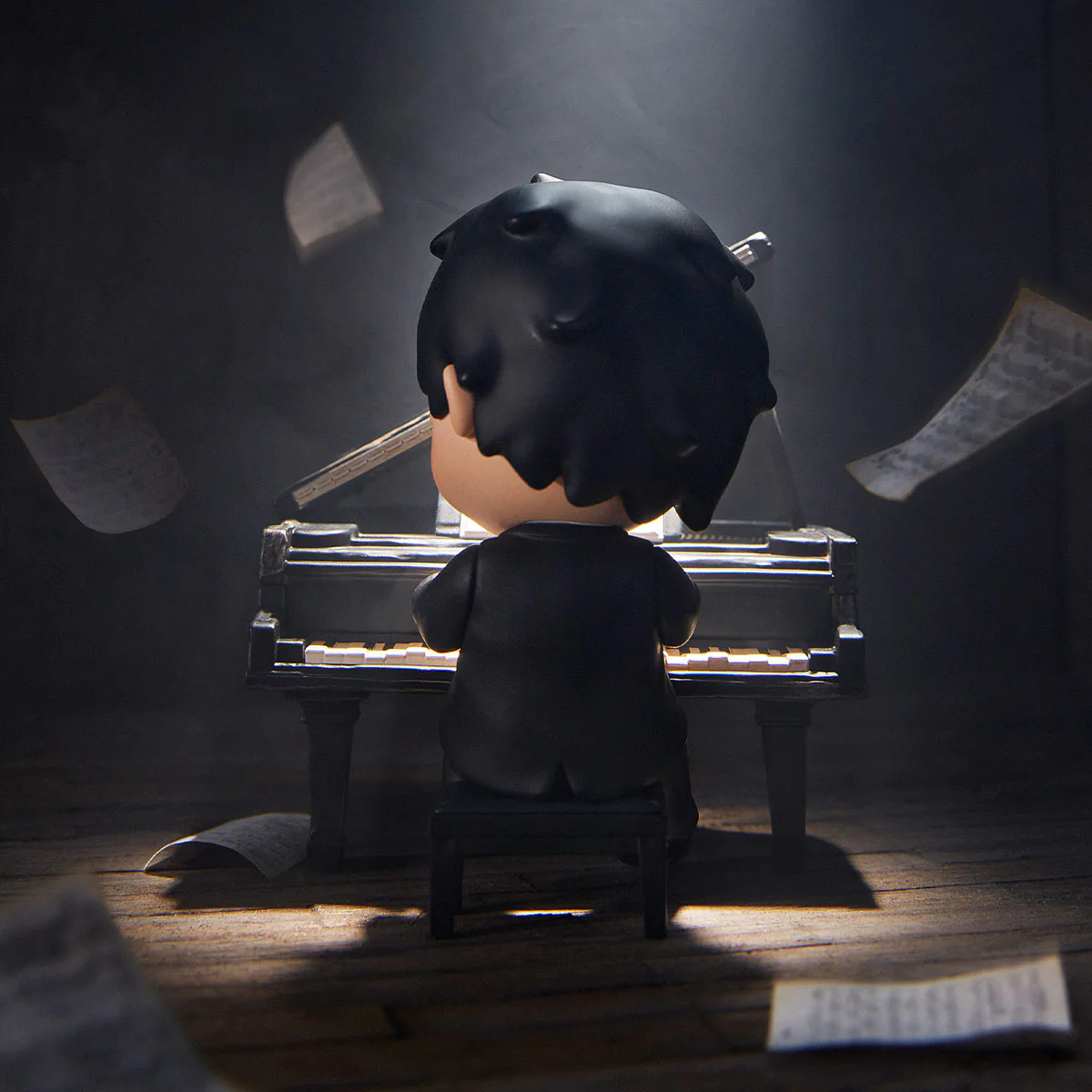 Pop Mart Hirono The Pianist Figure - Image 3