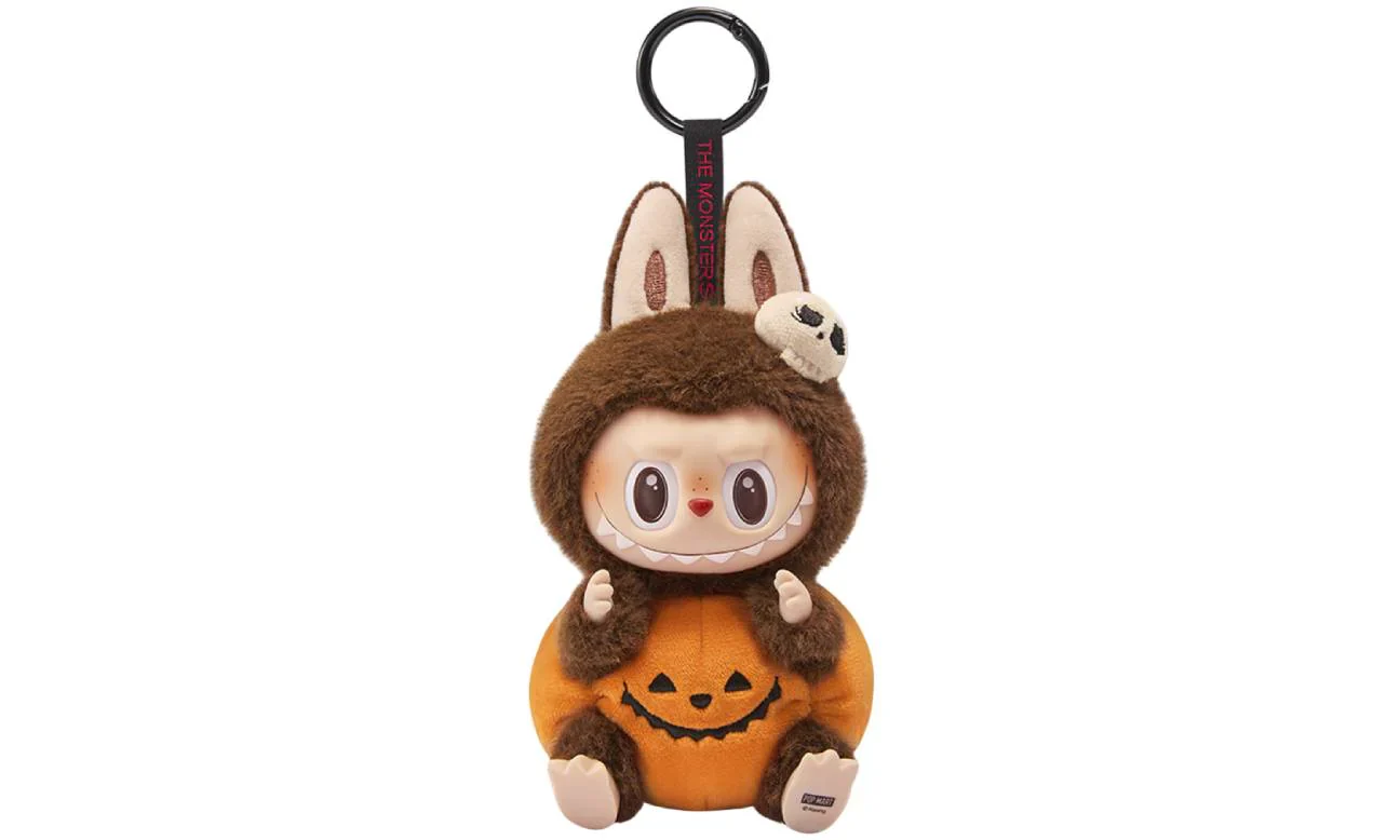 POP MART Labubu Happy Halloween Party Series-Citrouille assise Vinyle Peluche Pendentif - Image 3