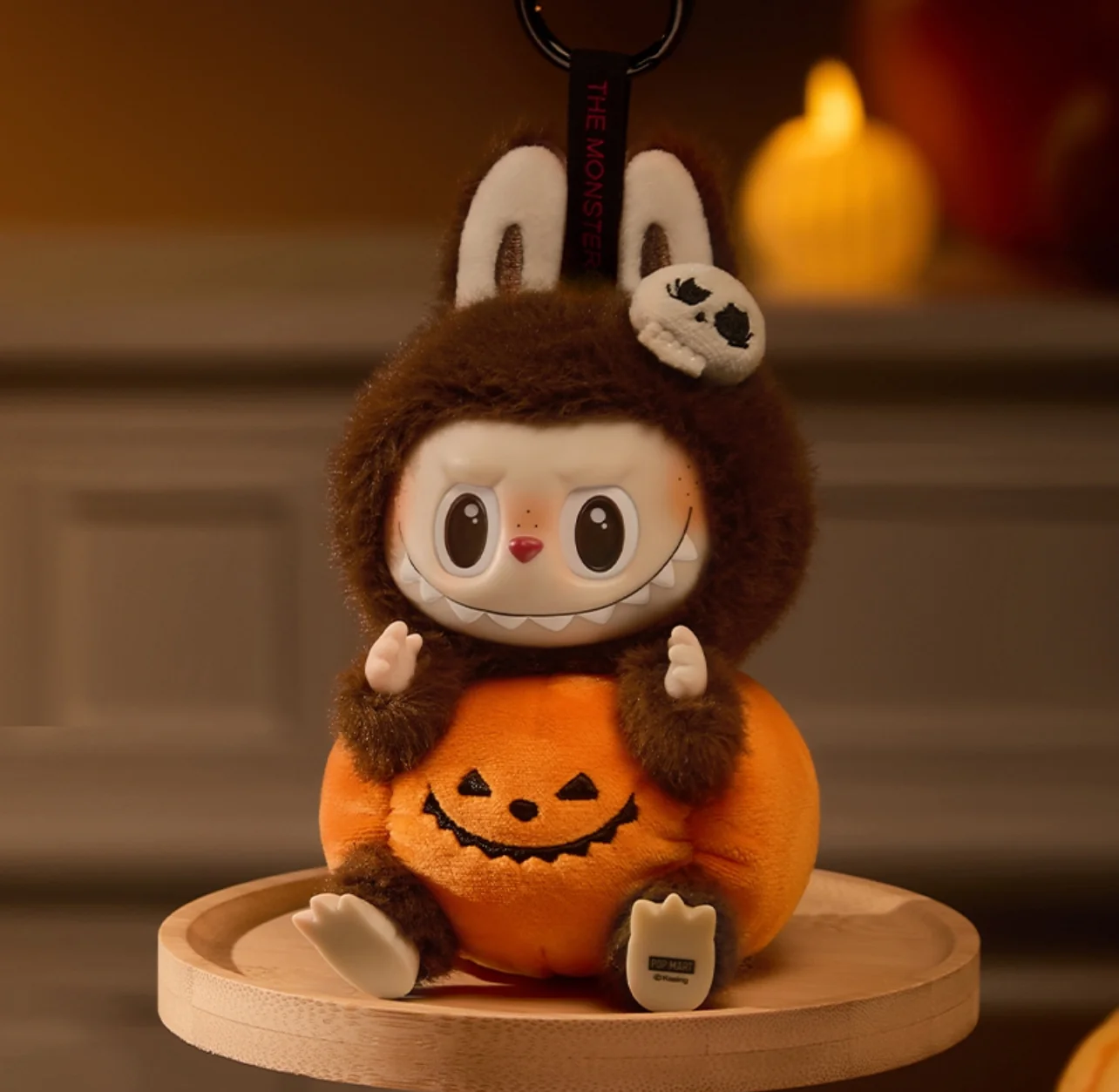 POP MART Labubu Happy Halloween Party Series-Citrouille assise Vinyle Peluche Pendentif - Image 6