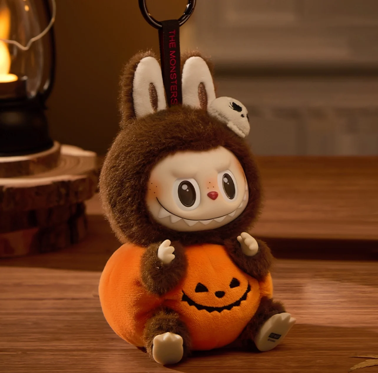 POP MART Labubu Happy Halloween Party Series-Citrouille assise Vinyle Peluche Pendentif - Image 7