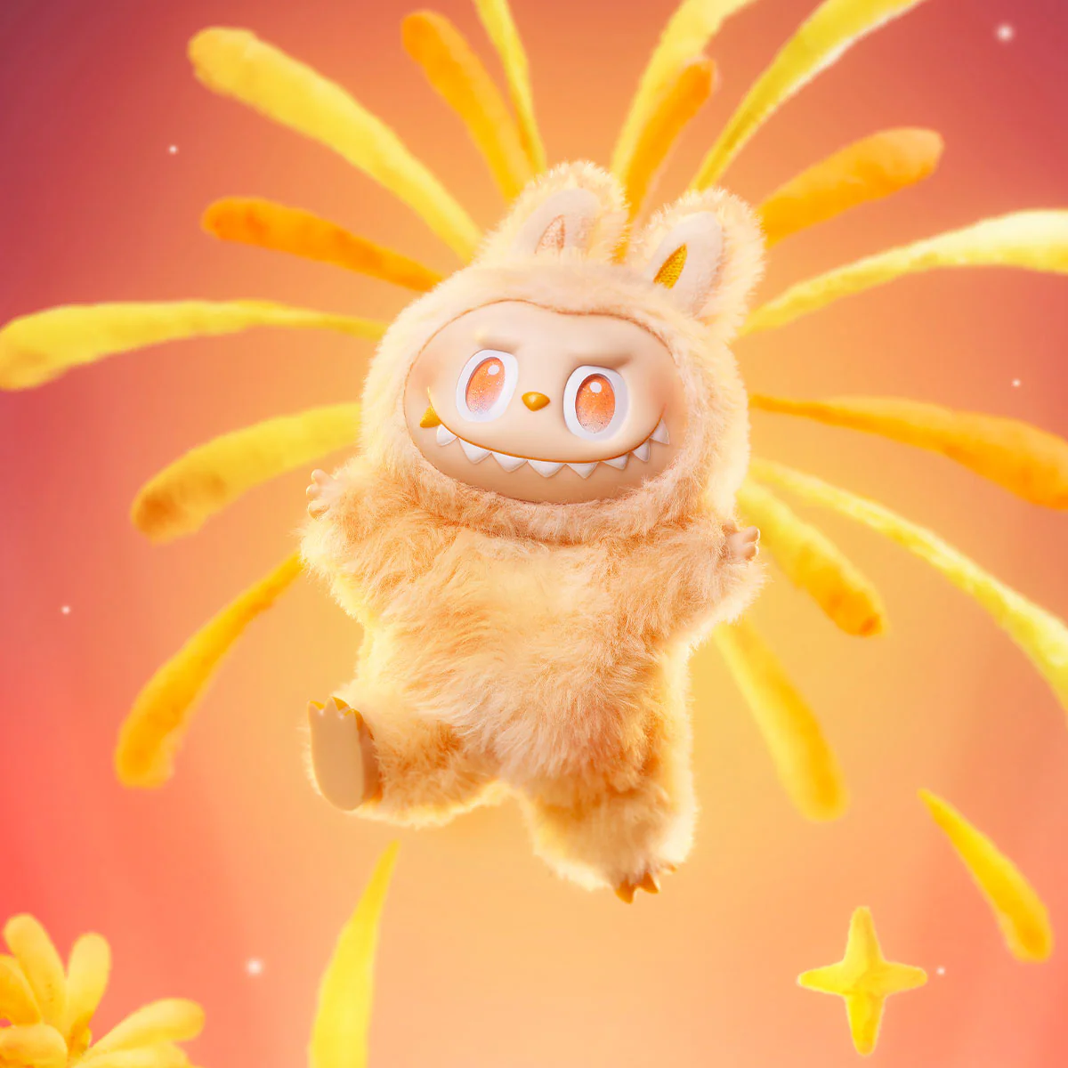 Pop Mart Labubu The Monsters Big into Energy Series Happiness Vinyl Plush Pendant - Image 3