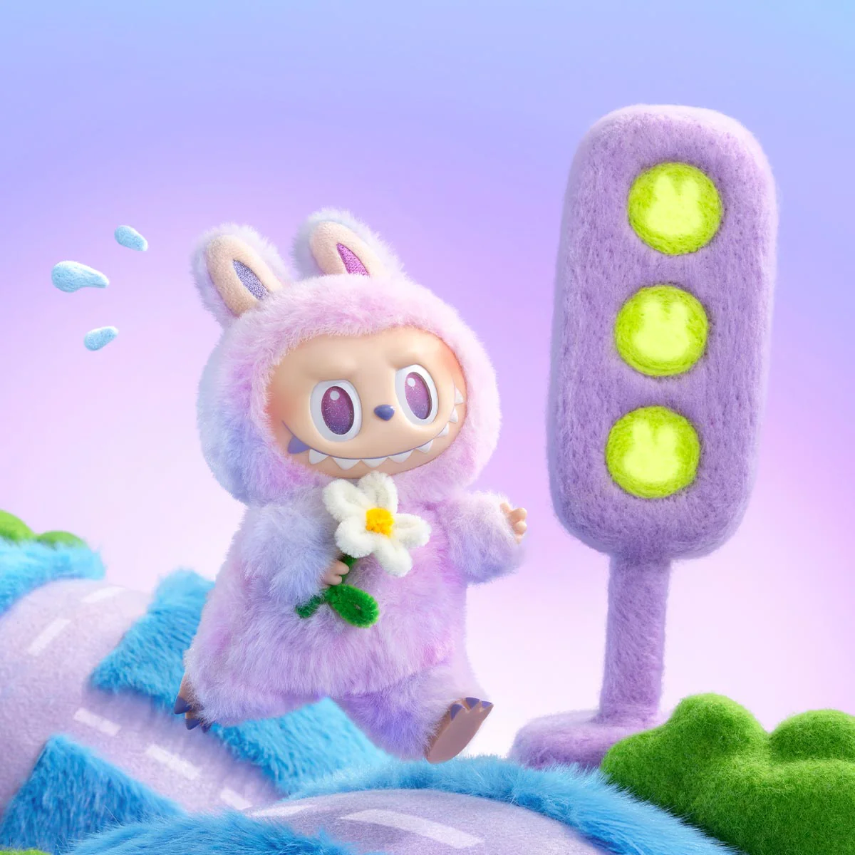 Pop Mart Labubu The Monsters Big into Energy Series Luck Vinyl Plush Pendant - Image 3