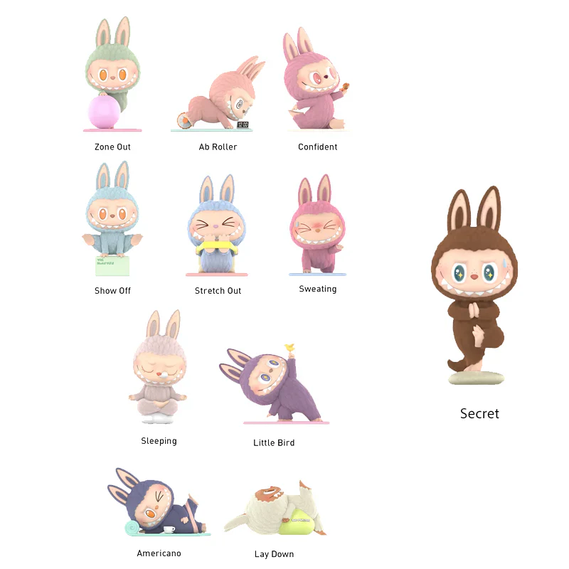 Pop Mart Labubu The Monsters Lazy Yoga Series Figures Sealed Case (10 Blind Boxes) - Image 3