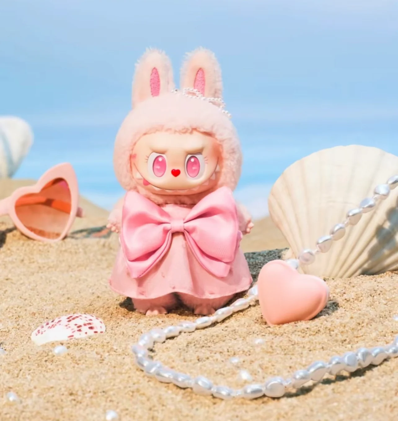 Pop Mart Labubu The Monsters Mokoko Jumping into Summer Series (Pop Land Exclusive) Vinyl Plush Pendant - Image 2