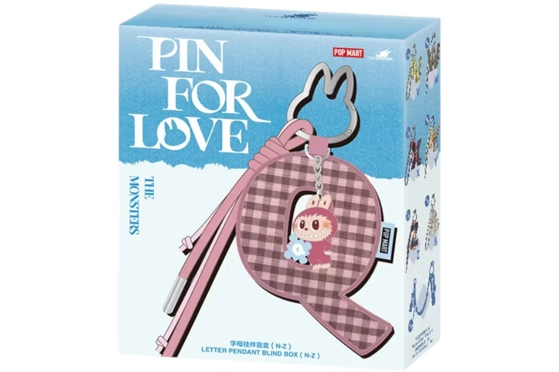 Pop Mart Labubu The Monsters Pin for Love Series Letter Pendant (N-Z) Sealed Case - Image 2