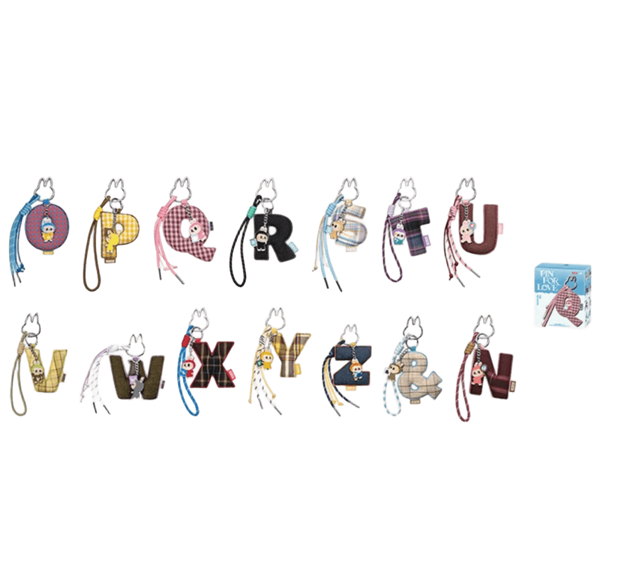 Pop Mart Labubu The Monsters Pin for Love Series Letter Pendant (N-Z) Sealed Case - Image 3
