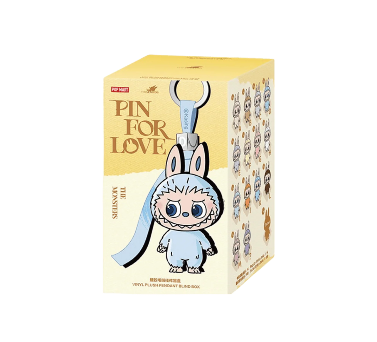 Pop Mart Labubu The Monsters Pin for Love Series Vinyl Plush Pendant (A-M) Sealed Case - Image 2
