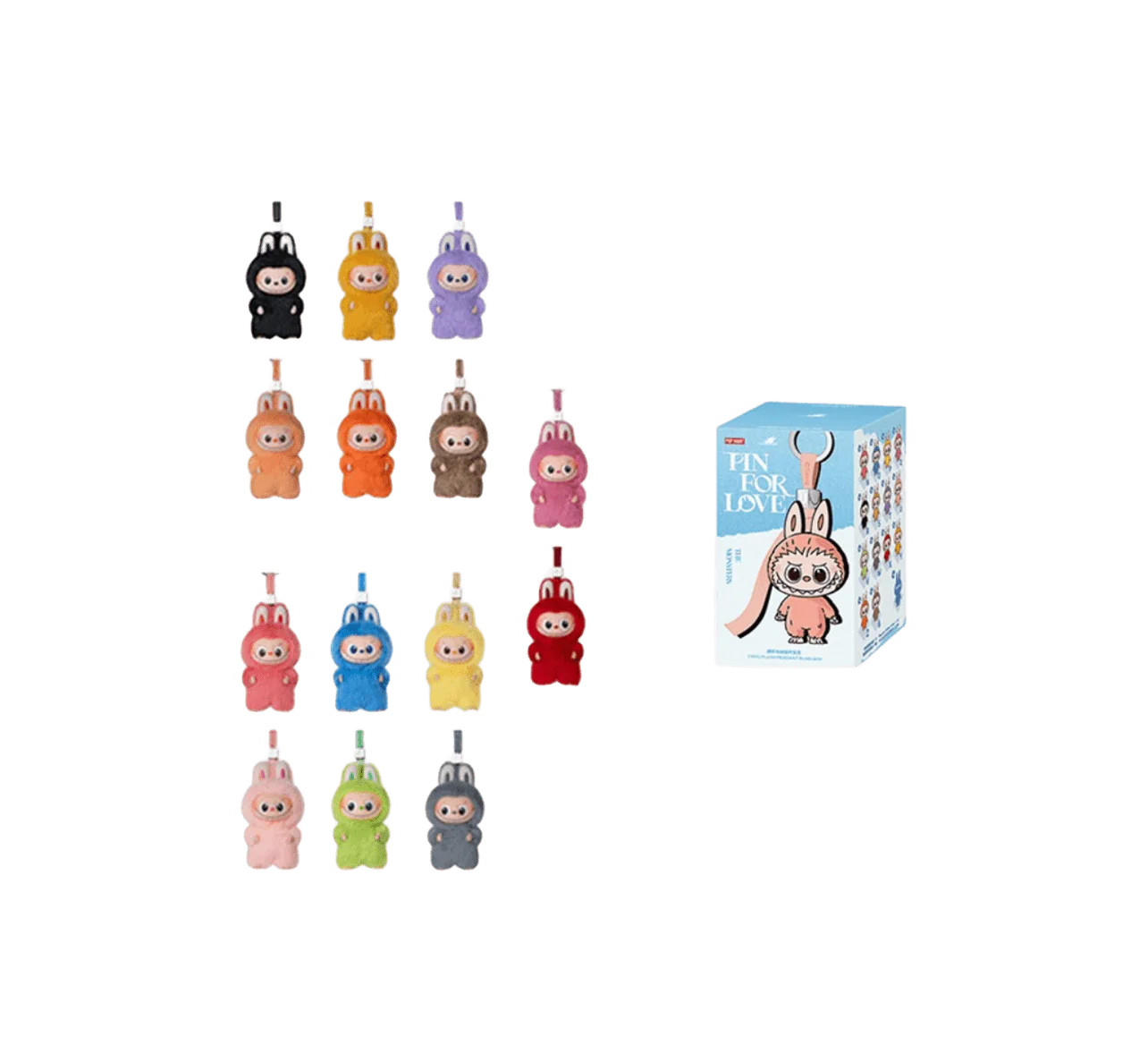Pop Mart Labubu The Monsters Pin for Love Series Vinyl Plush Pendant (N-Z) Sealed Case - Image 3