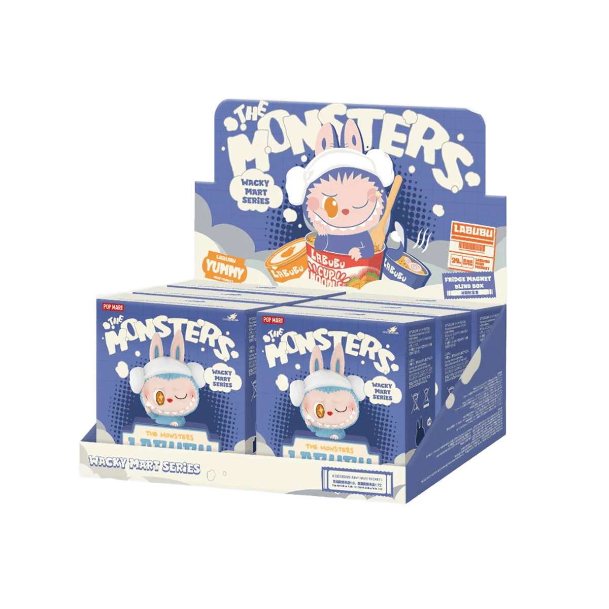 Pop Mart Labubu The Monsters Wacky Mart Series Fridge Magnet Sealed Case (6 Blind Box) - Image 3