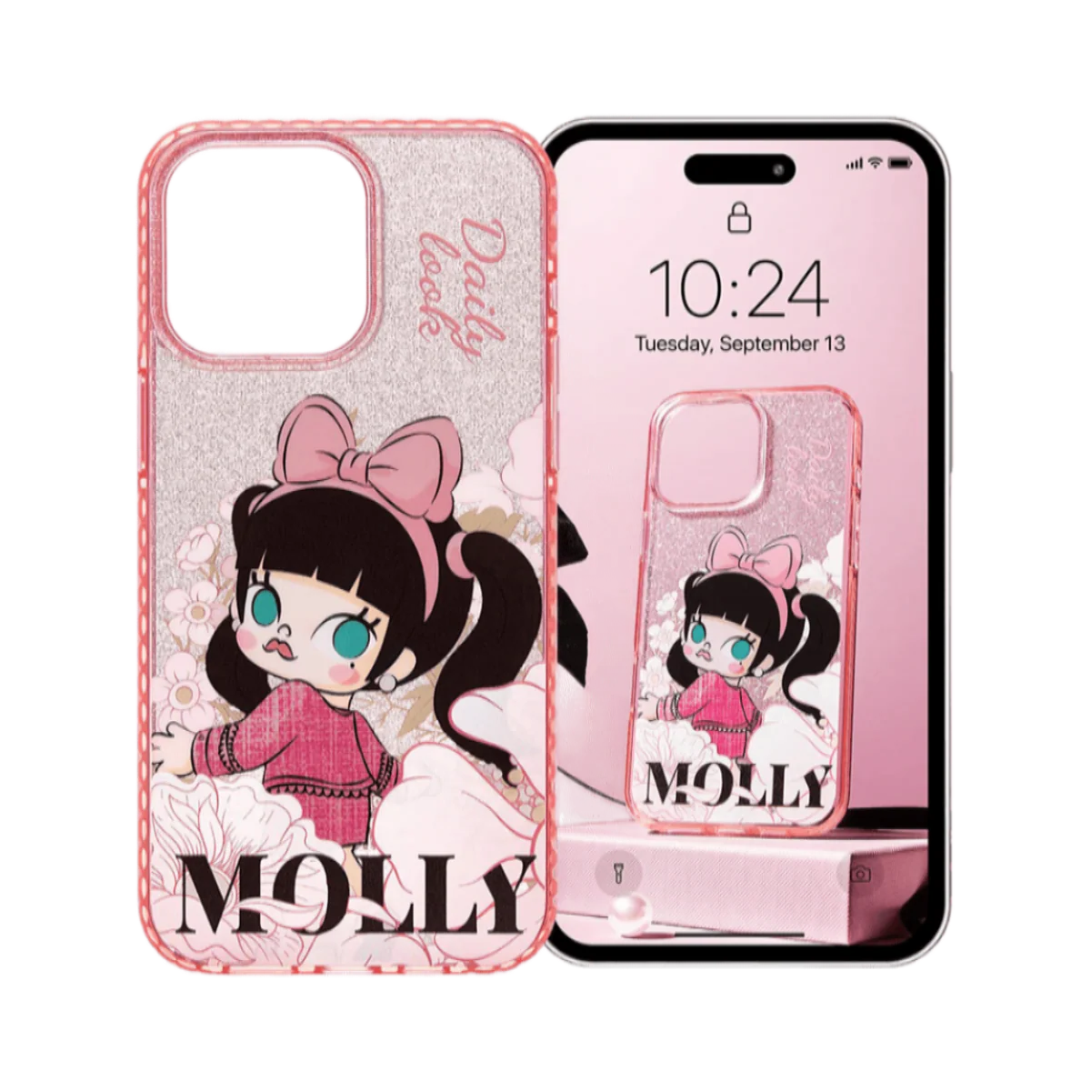 Pop Mart MOLLY Daily Look Series-Phone Case - Image 2