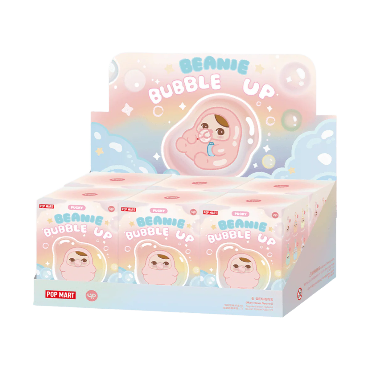 Pop Mart Pucky Beanie Bubble Up Series Sealed Case (6 Blind Box) - Image 3