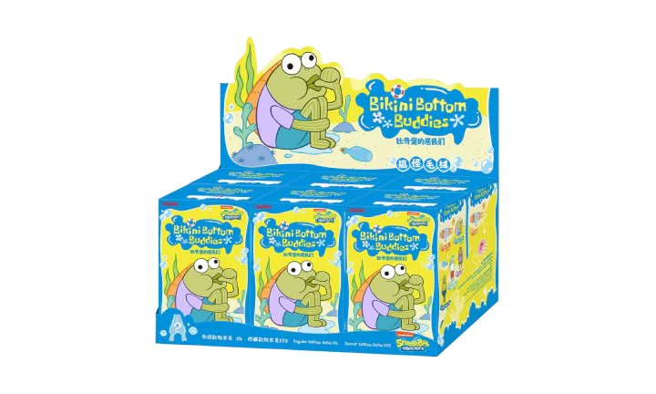 Pop Mart x Bikini Bottom Buddies Plush Sealed Case (6 Blind Box)