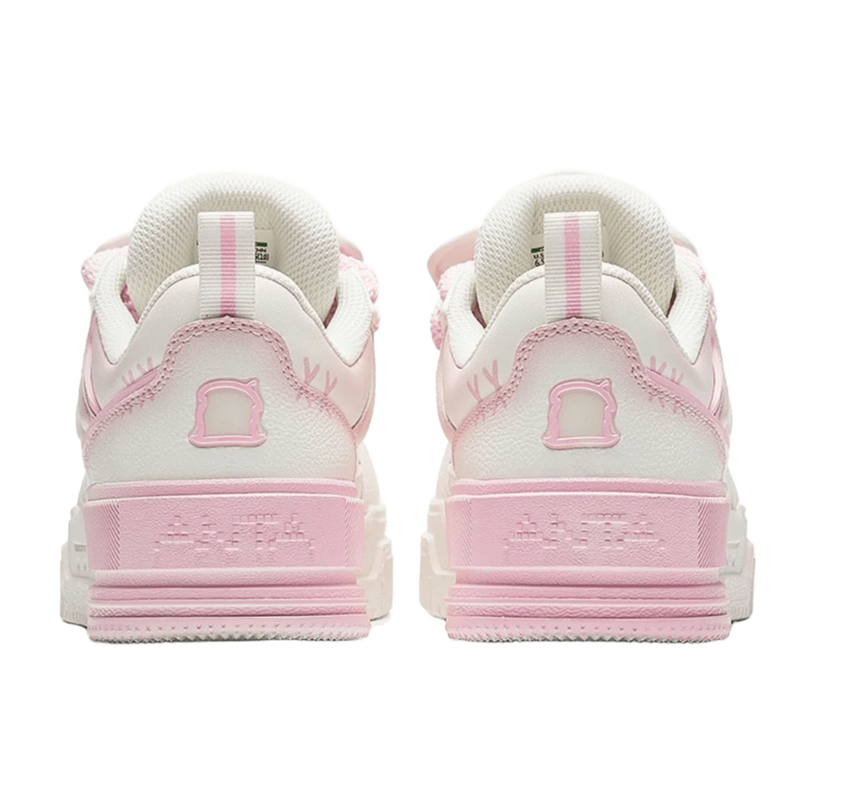 POP MART X Molly x Anta Collaboration 'TV SHOW' Low Top Casual Shoes Women's White Pink - Image 4
