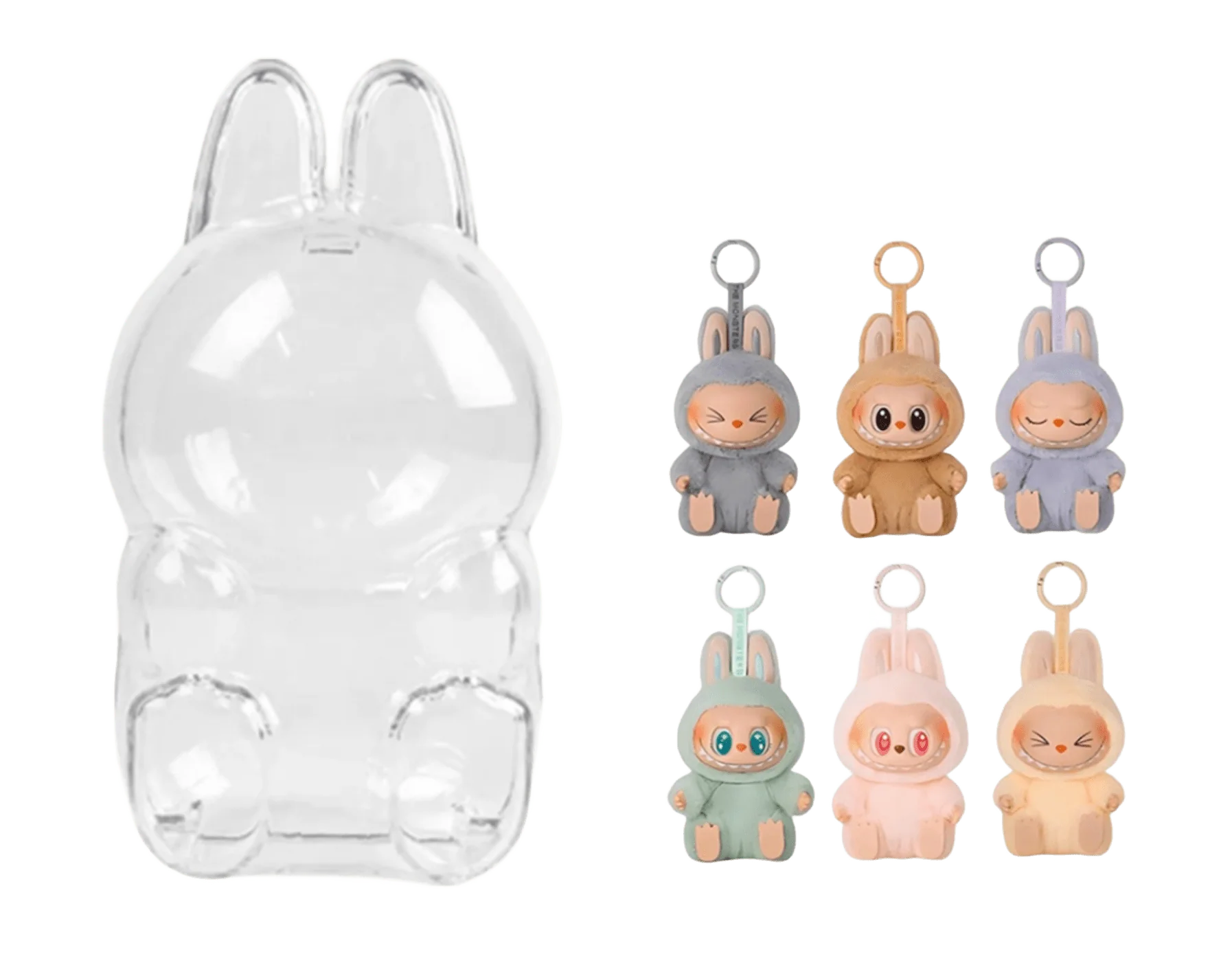 Labubu Doll Transparent Protective Cover  Macarons & Have a seat  & Coca Cola - Image 3