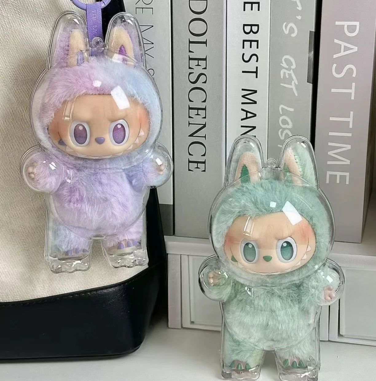 Labubu Doll Transparent Protective Cover  Macarons & Have a seat  & Coca Cola - Image 7